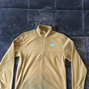 North Face 1/4 zip fleece - Size M, Olive